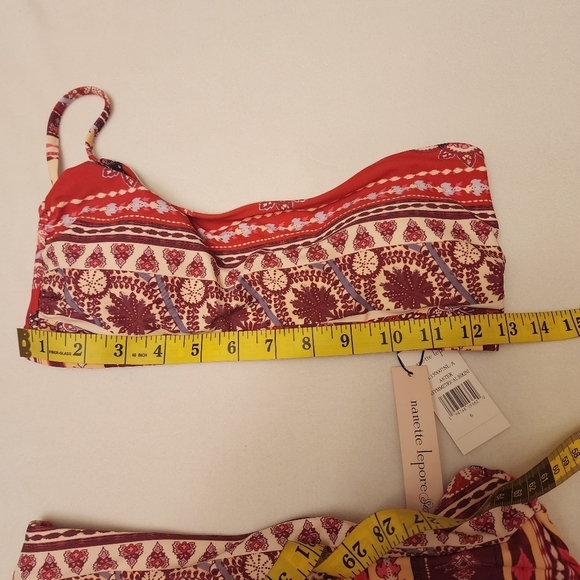 Nanette Lepore Aster Boho One Shoulder Bikini Size 6 - Picture 7 of 16